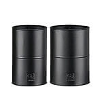 Sort vase (sæt m 2 stk) Ø12/14 x H20 cm