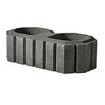 Plantesten 50x25x15 cm Sort / Antracit Type 8