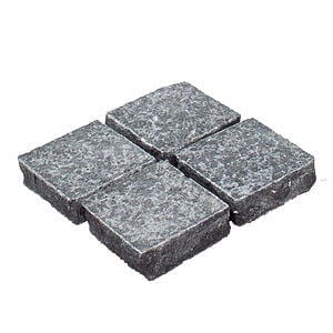 Granit chaussesten 9x9x3 Sort G684 Skåret og jetbrændt
