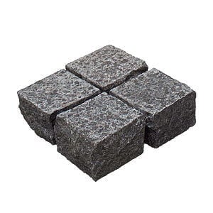 Granit chaussesten 9x9x6 Sort G684 Skåret og jetbrændt