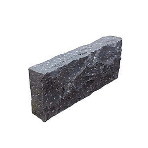 Granit kantsten 8x25x50 cm Sort G685