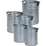 Stål krukkesæt m 5 Ø17/22/26 x H21/25/32 cm