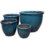 Stentøjskrukke "Falling green" S/4 Ø59/46/37/30 H48/39/32/24