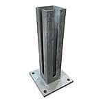 Stolpeforankringer / Stolpefod til stålstolper 8x8 cm H30 cm