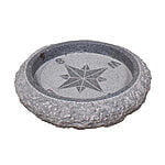 Fuglebad kompas Ø50 Mørkegrå