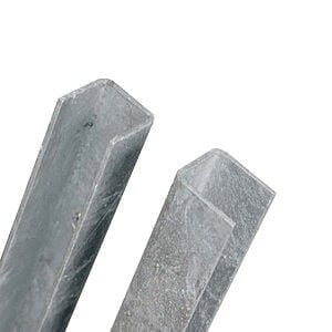 Galvaniseret Uskinner / Sideskinne til tykkelse 2,5 cm Godstykkelse: 1,2 mm