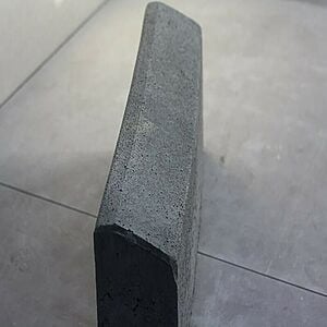 Rabatkantsten 12x29x78 cm Grå R. 0,5 m. udvendig