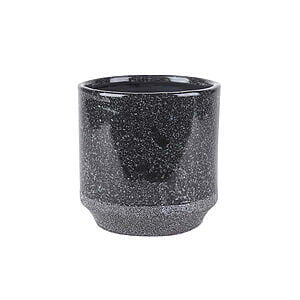 Urtepotte "Marble" 12x12 cm Sort