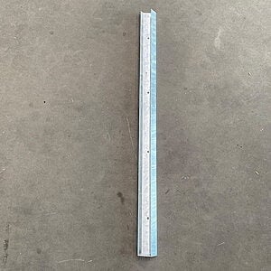 Galvaniset Vægbeslag / U-profil 45 grader VENSTRE Godstykkelse 3 mm