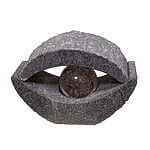 Vandsten "Øje" 20x45x30 cm Grå - komplet sæt