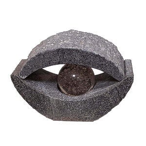 Vandsten "Øje" 20x45x30 cm Grå - komplet sæt