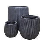 Zane krukke sort D22/31,5/44xH22/32/44 cm