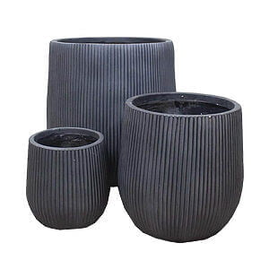 Zane krukke sort D22/31,5/44xH22/32/44 cm