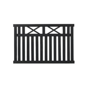 Vinesse Hegn 150x96 cm Fungicid beh. og grundmalet sort