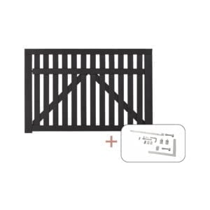 Country Bred Låge inkl. beslag - 150x98 cm Sort