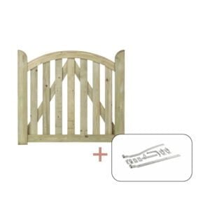 Ligno Enkeltlåge inkl. beslag højrehængt - 100x88/85 cm