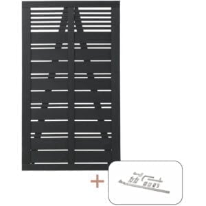 Silence Enkeltlåge 100x170 cm Fungicid beh. og grundmalet sort inkl. beslag