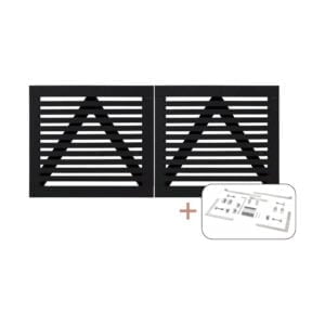 Tokyo dobbeltlåge sort inkl. beslag - 200x90 cm