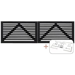 Tokyo dobbeltlåge sort inkl. beslag - 300x90 cm