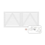 Tokyo dobbeltlåge hvid inkl. beslag - 200x90 cm