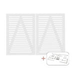 Tokyo dobbeltlåge hvid inkl. beslag - 200x140 cm