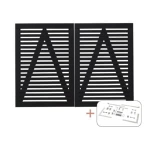 Tokyo dobbeltlåge sort inkl. beslag - 200x140 cm