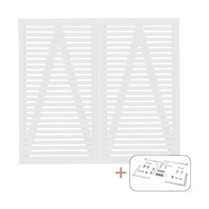 Tokyo dobbeltlåge hvid inkl. beslag - 200x180 cm