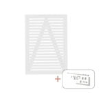 Tokyo Enkeltlåge hvid inkl. beslag - 100x140 cm