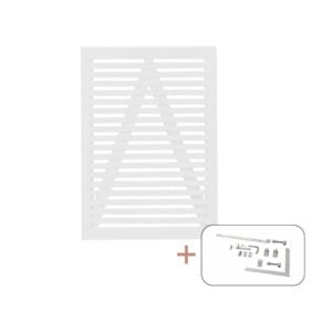 Tokyo Enkeltlåge hvid inkl. beslag - 100x140 cm