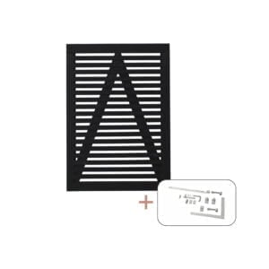 Tokyo Enkeltlåge sort inkl. beslag - 100x140 cm