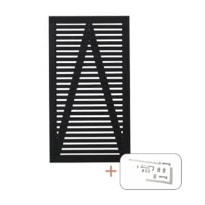 Tokyo Enkeltlåge sort inkl. beslag - 100x180 cm