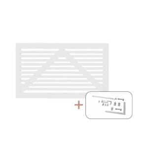 Tokyo Enkeltlåge hvid inkl. beslag - 150x90 cm