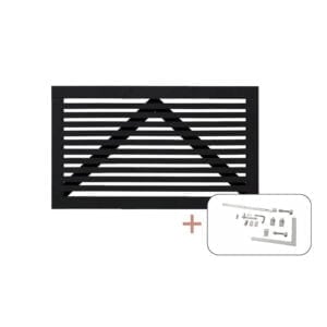 Tokyo Enkeltlåge sort inkl. beslag - 150x90 cm