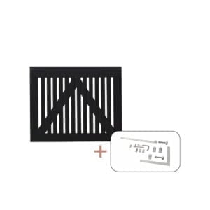 Sendai Enkeltlåge inkl. beslag - 100x​80 cm Sort