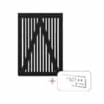 Sendai Enkeltlåge inkl. beslag - 100x​140 cm Sort