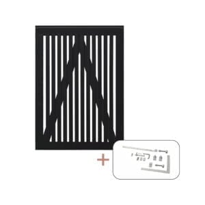 Sendai Enkeltlåge inkl. beslag - 100x​140 cm Sort