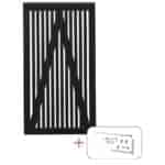 Sendai Enkeltlåge inkl. beslag - 100x​180 cm Sort