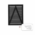 Osaka Hegn 100x136 cm Enkeltlåge Fungicid beh. grundmalet sort - inkl. beslag