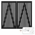 Sendai dobbeltlåge inkl. beslag - 200x​180 cm Sort