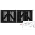 Nagano Enkeltlåge inkl. beslag - 200x80 cm Sort