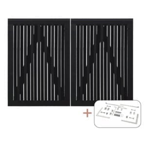 Nagano Dobbeltlåge inkl. beslag - 200x140 cm Sort