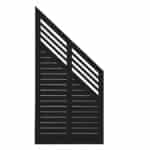 Decora Skråelement - 90x180/95 cm Sort