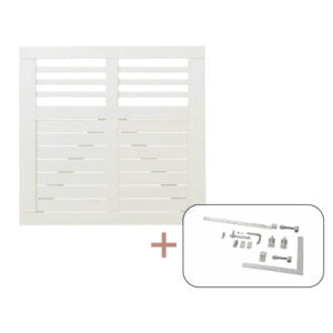 Decora Enkeltlåge inkl. beslag - 100x95 cm Hvid