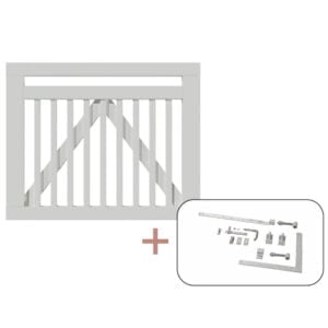 Linea Enkeltlåge inkl. beslag - 100x80 cm