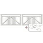 Linea Dobbeltlåge inkl. beslag - 300x80 cm