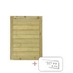 PLUS Klink Enkeltlåge inkl. beslag - 100x125 cm