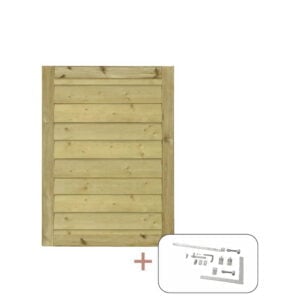 PLUS Klink Enkeltlåge inkl. beslag - 100x125 cm