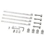 Lågebeslag til Retro/Skagen dobbeltlåger - m/justérbare stabler