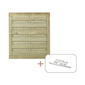 Newline Enkeltlåge 100x110 cm Trykimprægneret inkl. beslag