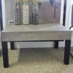 Fiberbeton bord sort ”Aspen” 60x90x40 cm